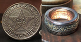 Sold Out *** Replica Texas Rangers Cinco Peso Badge Coin Ring *** Sold Out