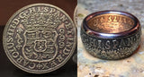 Reproduction Spanish silver dollar Coin Ring