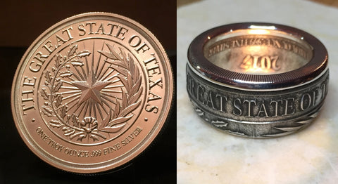 SOLD OUT *** Texas State Seal Coin Ring *** SOLD OUT