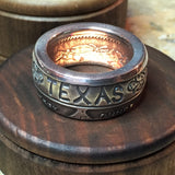 Replica Texas Rangers Cinco Peso Badge Coin Ring