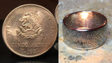 Mexican Cinco Pesos Coin Ring