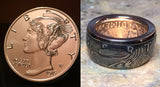 Winged Liberty / "Mercury Dime" Coin Ring
