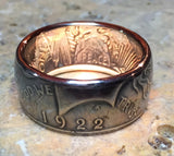 American Peace Dollar Coin Ring