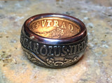Reproduction Spanish silver dollar Coin Ring