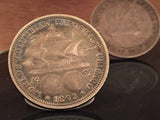 1892-1893 Columbian Expo Silver Half Dollar Coin Ring